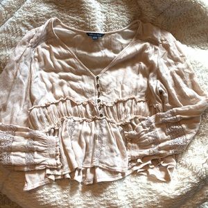 American Eagle M Boho crop top